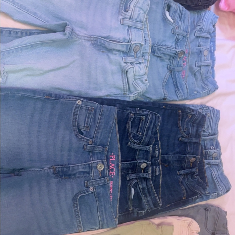 Old Navy Kids Light and Dark Blue Jeans